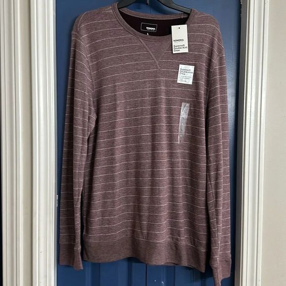 NWT Men’s Sonoma Supersoft Double-Knit Crew‎ - Picture 1 of 4